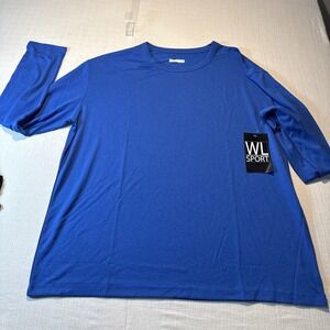 WL Sport Long sleeve size XXL performance gear sweat wicking breathable Blue